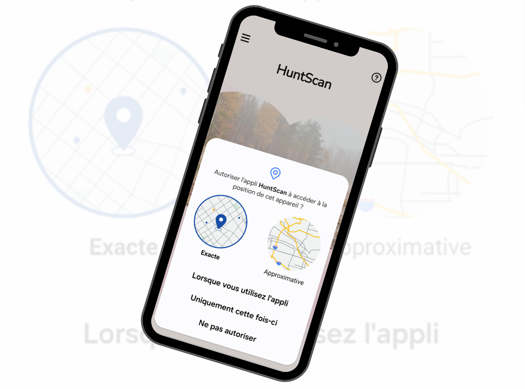 HuntScan - Permis de chasse SPW - Localisation